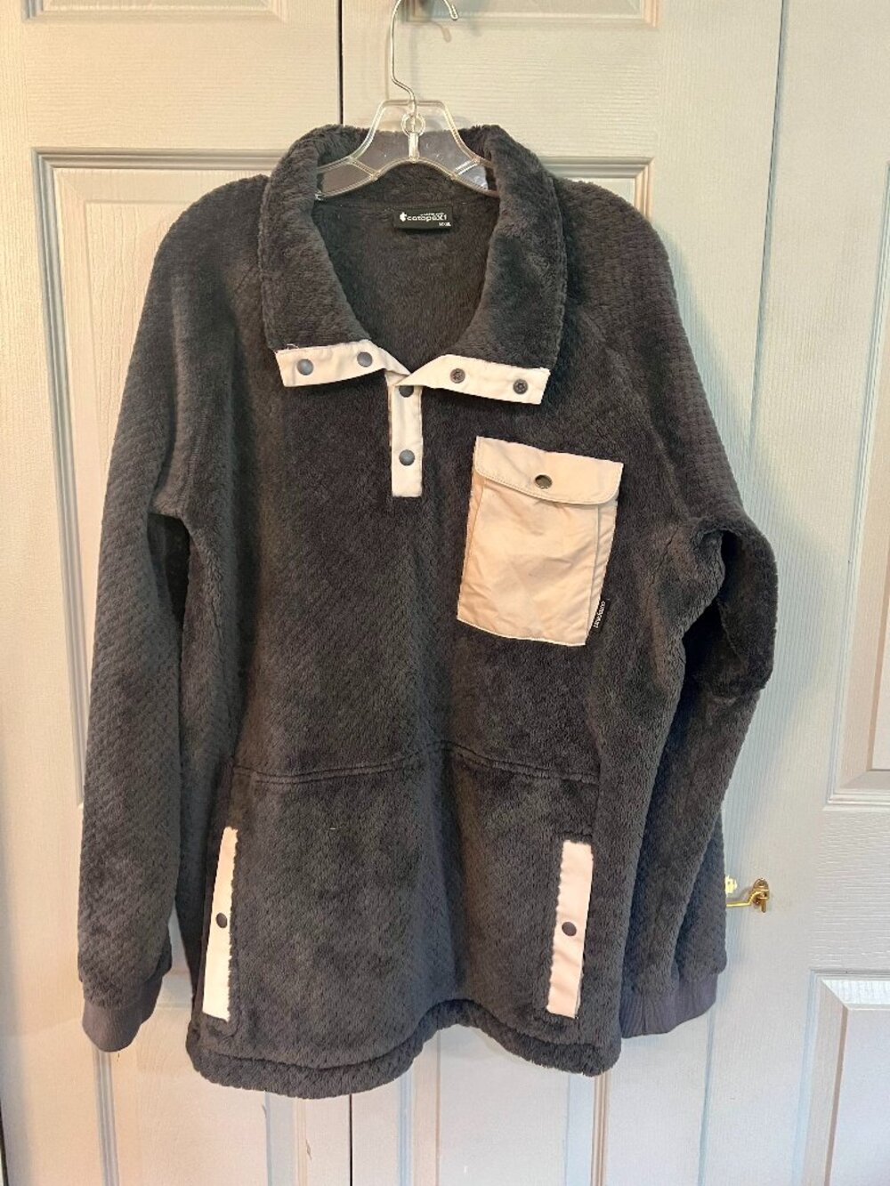Cotopaxi Capitan Highloft Fleece Pullover MXXL Gray Snap Jacket